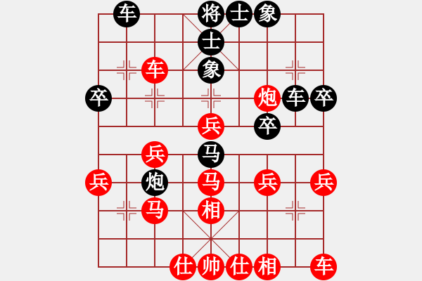 象棋棋譜圖片：勝敗何妨(3段)-負(fù)-aaadddggg(5r) - 步數(shù)：30 