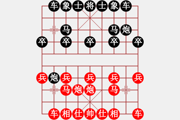 象棋棋谱图片：第八轮第2台张志国先和谢岿.txt - 步数：10 