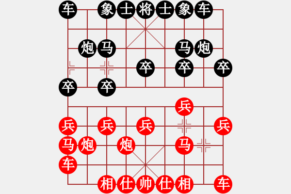 象棋棋譜圖片：綏中棋院俱樂部 藍(lán)桂森 負(fù) 聯(lián)想電腦俱樂部 黃小光 - 步數(shù)：10 