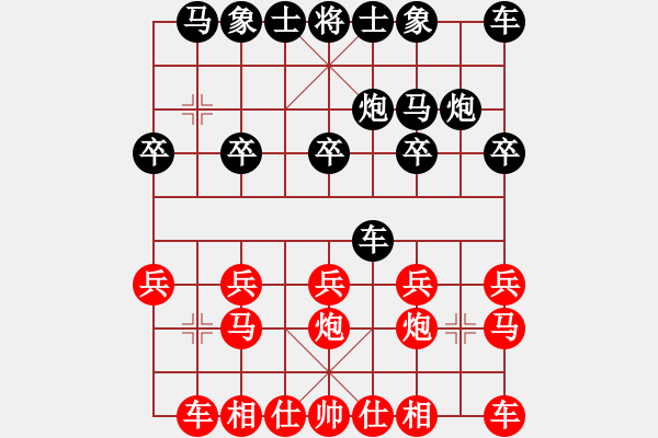 象棋棋譜圖片：中泡對(duì)單提馬橫車之吃棄馬之車九平八 - 步數(shù)：10 