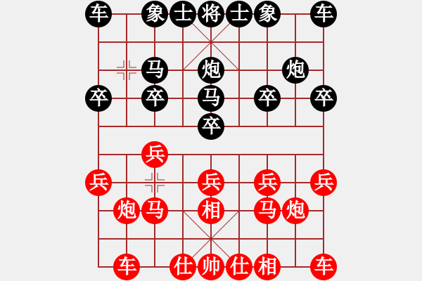 象棋棋譜圖片：虛谷凌云[紅] -VS- 林園[黑] - 步數(shù)：10 