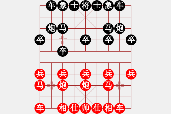 象棋棋谱图片：第9轮 第14台 张士忠（先负）潘虎胜 - 步数：10 