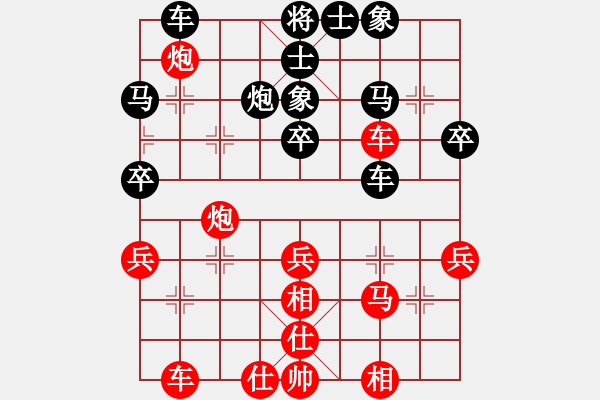 象棋棋譜圖片：Truc Xe B3.1 .Doi X9.1 Va Ma Tien Bien - 步數：40 