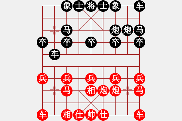 象棋棋譜圖片：東海天明[紅] -VS- 盜用賬戶[黑] - 步數(shù)：10 