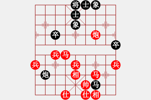 象棋棋譜圖片：贏一盤實(shí)在難[紅先勝] -VS- wdn806[黑] 中炮局 - 步數(shù)：49 