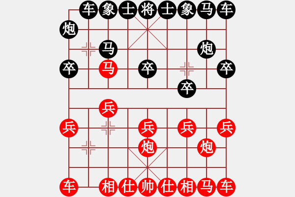 象棋棋譜圖片：新手1222807644（都尉4）先負(fù)惟楚有材（都尉4）202406191851.pgn - 步數(shù)：10 