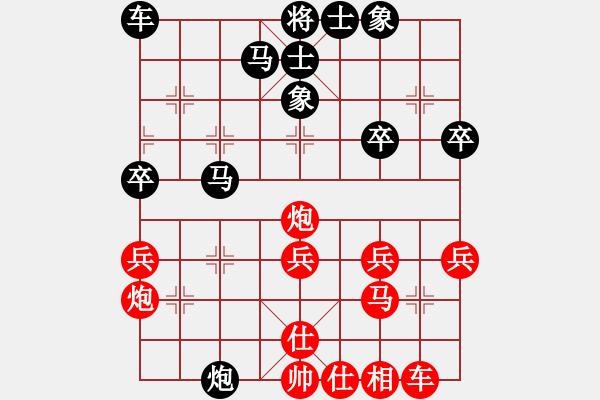 象棋棋譜圖片：E38酒神負(fù)象棋發(fā)燒友 - 步數(shù)：30 