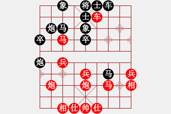 象棋棋譜圖片：彎彎的月亮(6段)-負(fù)-弈林論道(9段)非譜 - 步數(shù)：40 