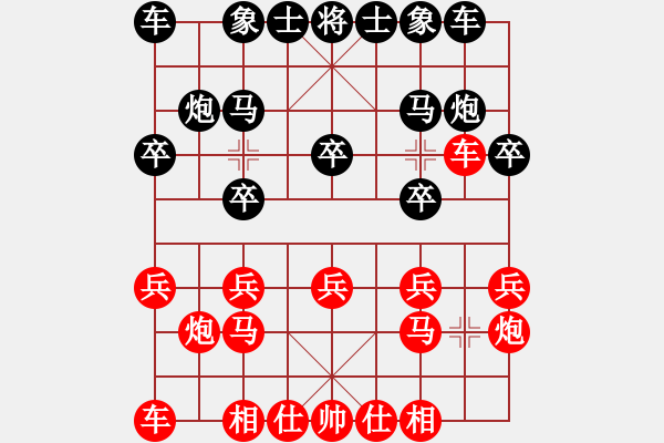 象棋棋谱图片：冯习东 先和 姚思平 - 步数：10 