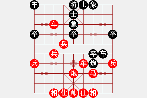 象棋棋譜圖片：中炮急進(jìn)中兵對(duì)屏風(fēng)馬(業(yè)四升業(yè)五評(píng)測(cè)對(duì)局)我先勝 - 步數(shù)：40 