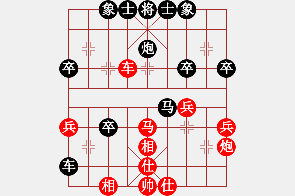 象棋棋譜圖片：桂林一帥(5段)-負(fù)-海水醉藍(lán)(3段) - 步數(shù)：40 