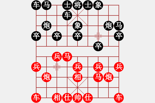 象棋棋譜圖片：純?nèi)松先A山(6星)-負(fù)-服不服(5星) - 步數(shù)：10 