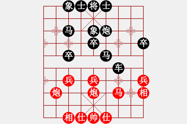 象棋棋譜圖片：橫才俊儒[292832991] -VS- ｌｉｎ[370913262]（和） - 步數(shù)：30 