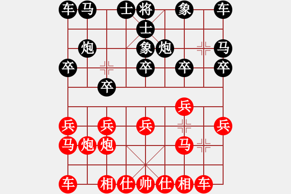 象棋棋譜圖片：退炮賺車 趁虛得馬：棋苑大怪[紅] -VS- 07745532888[黑] - 步數(shù)：10 