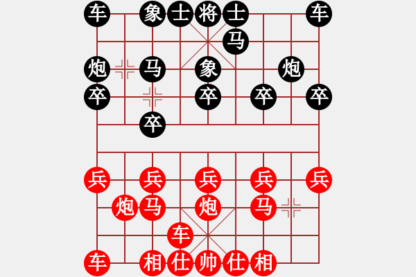 象棋棋譜圖片：橫才俊儒[292832991] -VS- 他爺爺[759449752] - 步數(shù)：10 