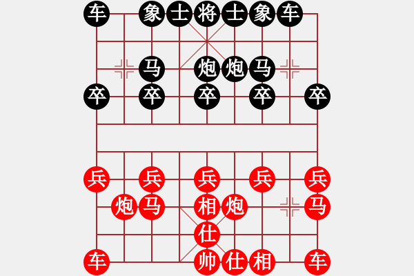 象棋棋譜圖片：7.新手學(xué)棋[137539421] -VS- 兦言[935445464] - 步數(shù)：10 