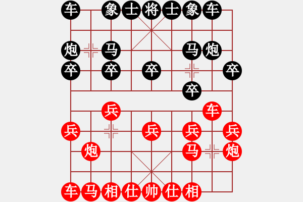 象棋棋譜圖片：吉林 李超 勝 湖南 周章筱 - 步數(shù)：10 