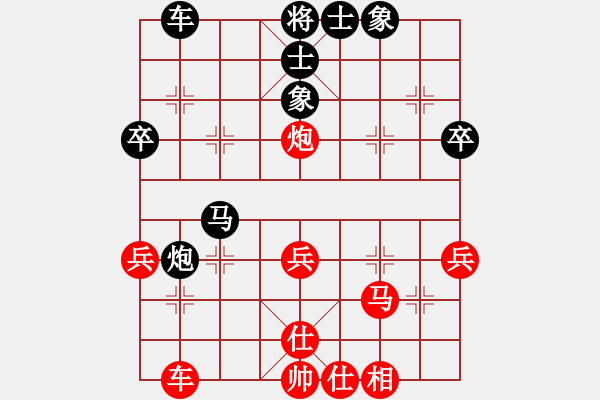 象棋棋譜圖片：平陽縣象棋協(xié)會 張翔 勝 澳門象棋總會 陳嘉俊 - 步數(shù)：40 