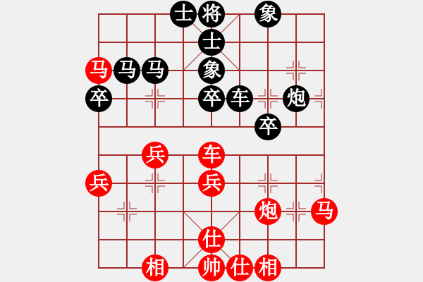 象棋棋譜圖片：guji(6段)-和-愛辣無由(4段) - 步數(shù)：40 