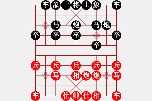 象棋棋譜圖片：品清于玉[紅] -VS- 紅紅[黑]第四局 - 步數(shù)：10 