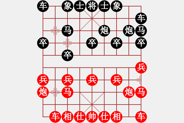 象棋棋譜圖片：王玉才     先勝 童本平     - 步數(shù)：10 