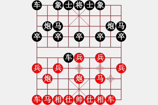 象棋棋譜圖片：qrmcccc(7星)-和-晉州毛巾(9星) - 步數(shù)：10 