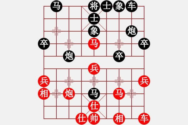 象棋棋譜圖片：過河帥[紅] -VS- 森哥[黑] - 步數(shù)：40 