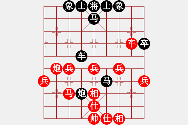 象棋棋譜圖片：夏日微風(fēng)(7段)-負(fù)-棋童學(xué)棋(7段) 中炮過河車互進(jìn)七兵對(duì)屏風(fēng)馬平炮兌車 紅仕角炮對(duì)黑退邊炮 - 步數(shù)：50 