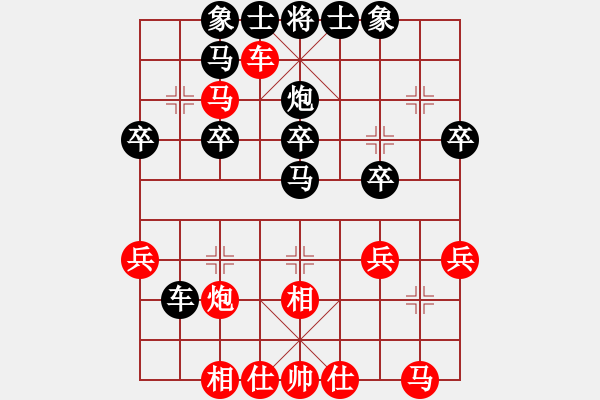 象棋棋譜圖片：飛龍?jiān)谔煜葎僮油?2月7日22點(diǎn)06 - 步數(shù)：30 