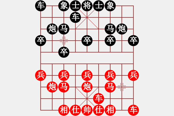 象棋棋譜圖片：809局 B06- 中炮對(duì)龜背炮-徐晃(1450) 先負(fù) 小蟲引擎23層(2730) - 步數(shù)：10 