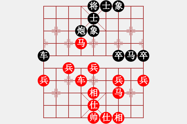 象棋棋譜圖片：進(jìn)兵對卒底炮左橫車 nzbdwm勝一陣騷風(fēng) - 步數(shù)：50 