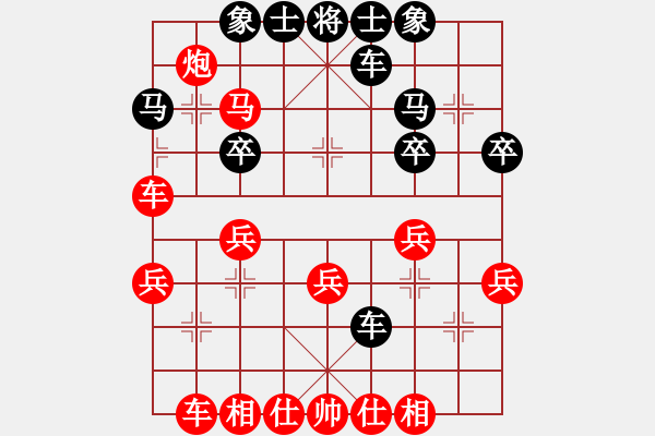 象棋棋谱图片：bbboy002(3舵)-胜-卡門(9舵) - 步数：30 