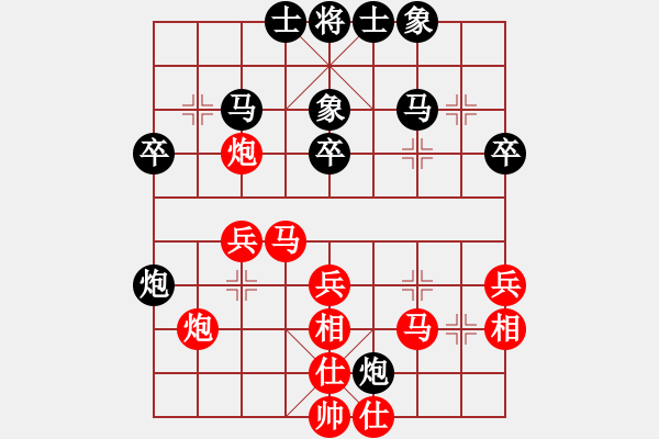 象棋棋譜圖片：賽博園(3段)-負(fù)-雪擁蘭關(guān)(8段) - 步數(shù)：40 