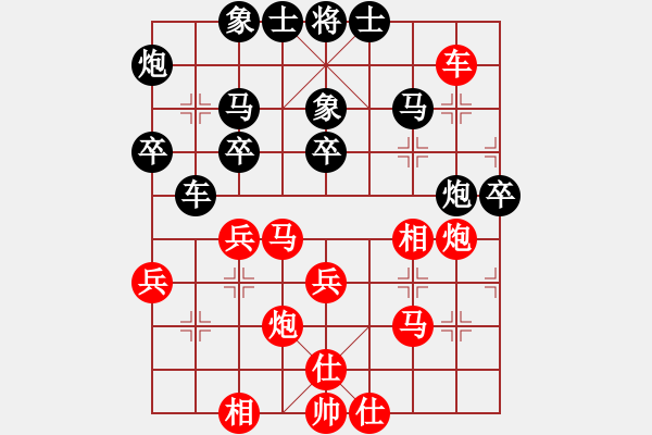 象棋棋譜圖片：2006年迪瀾杯弈天聯(lián)賽第三輪：蓋世英雄(4級)-和-聽雨軒葬花(1段) - 步數(shù)：40 