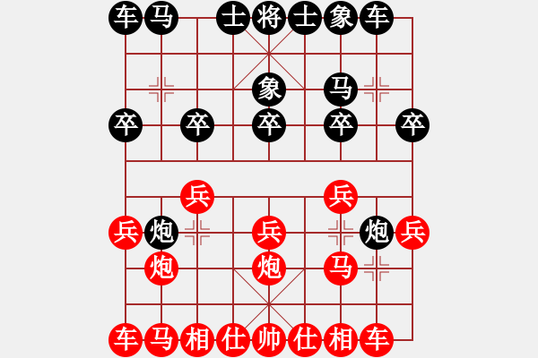 象棋棋譜圖片：北航 張桐 先勝 聯(lián)大文理 張旭 - 步數(shù)：10 