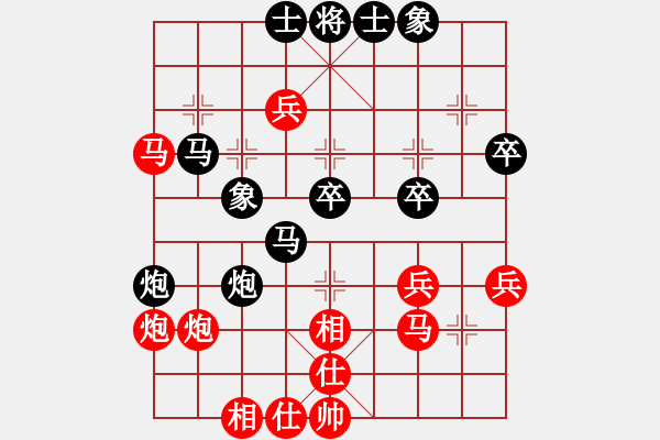 象棋棋譜圖片：煙臺(tái)棋圣(8段)-負(fù)-當(dāng)愛已成米(9段)中炮七路馬對屏風(fēng)馬 紅左馬盤河 - 步數(shù)：50 