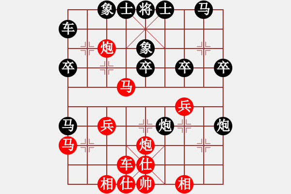 象棋棋譜圖片：11-11-01 才會[953]-負-erchecuo[993] - 步數(shù)：30 