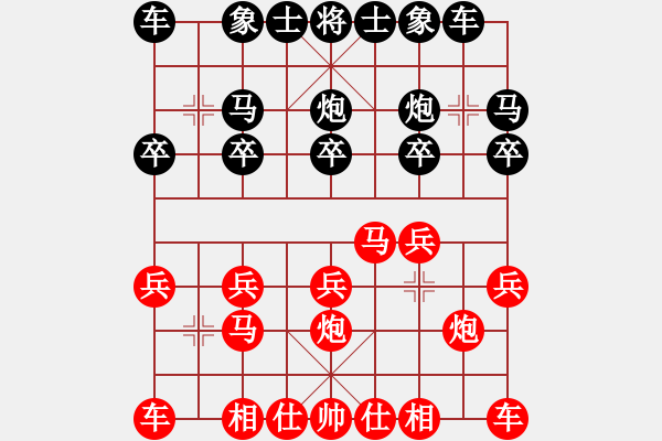 象棋棋譜圖片：弈天鐵掌(3段)-勝-十六子(7段) - 步數(shù)：10 