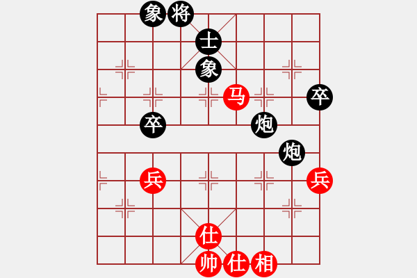 象棋棋譜圖片：五八3.左直。炮七平三。車一進(jìn)一。車八進(jìn)一。棄馬三進(jìn)四。正。車一平三。炮五平一 - 步數(shù)：91 