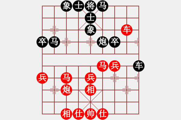 象棋棋譜圖片：2019.3.23.3評測先勝8-1邊馬五六炮進三兵對反宮馬進3卒 - 步數：40 