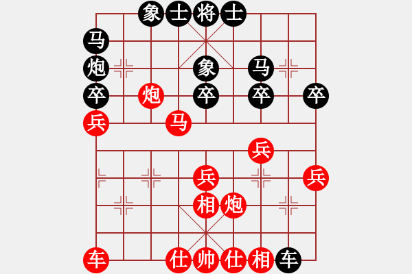 象棋棋譜圖片：山東青島 周長年 勝 山東東營 李洪杰 - 步數(shù)：30 