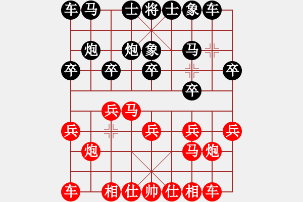 象棋棋譜圖片：偷心賊(月將)-和-華峰論棋(日帥) - 步數(shù)：10 