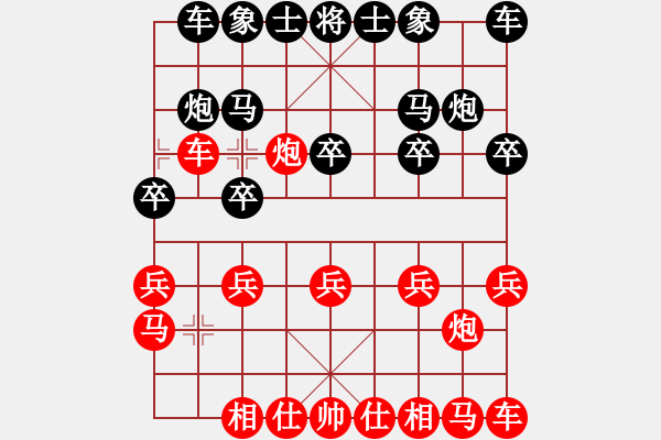 象棋棋譜圖片：南山古月[紅] -VS- 拜師學(xué)棋[黑]（9) - 步數(shù)：10 