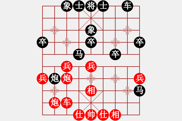 象棋棋譜圖片：蠢牛(3段)-負(fù)-天馬游一天(2段) - 步數(shù)：40 