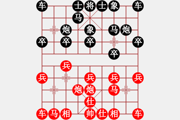 象棋棋谱图片：许银川 先和 孙勇征 - 步数：10 