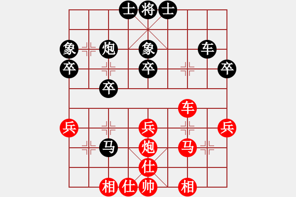 象棋棋譜圖片：潮州阿謝(9星)-和-許教頭(6星) - 步數(shù)：40 