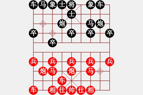 象棋棋谱图片：刘其昌     先胜 DEKKER     - 步数：10 