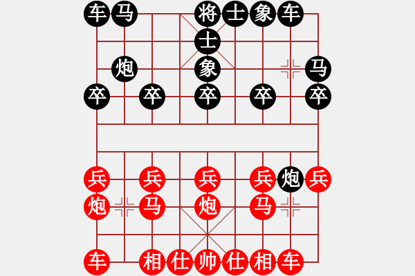 象棋棋譜圖片：不必勉強(1段)-負-弈林笑仙(5段) - 步數(shù)：10 