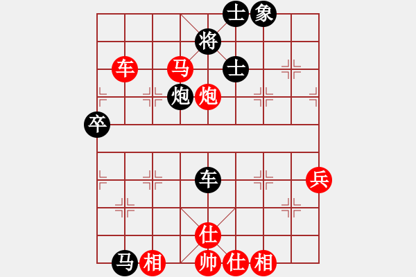 象棋棋譜圖片：金鵬十九變(9段)-勝-天天快樂(人王)五七炮對屏風(fēng)馬進(jìn)７卒 紅左直車對黑右直車左炮過河 - 步數(shù)：60 