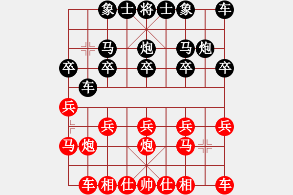 象棋棋譜圖片：11679局 A08-邊兵局-小蟲引擎24層 紅先勝 天天AI選手 - 步數(shù)：10 